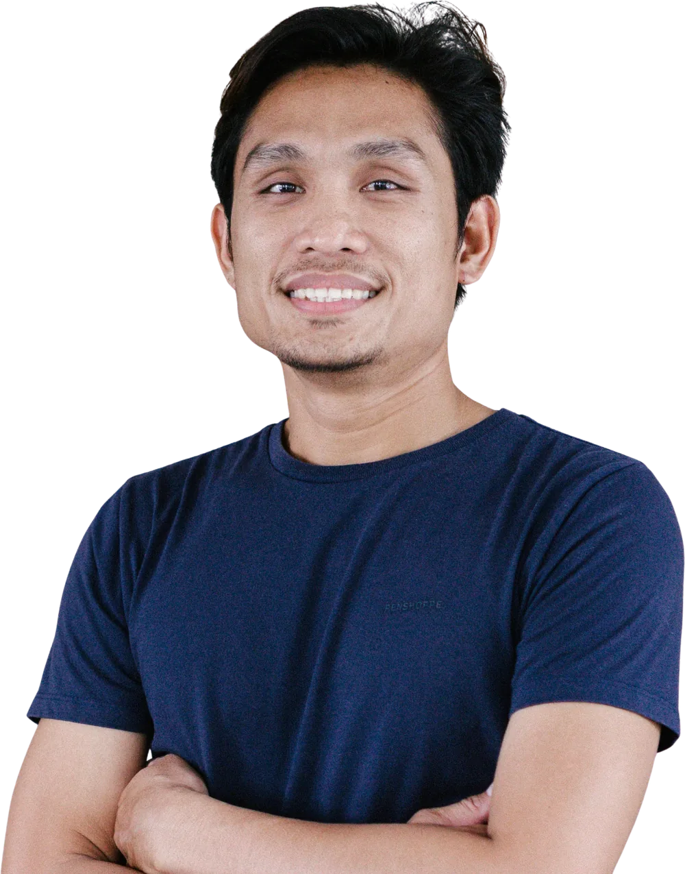 Jurjani Valles, smiling, arms crossed
